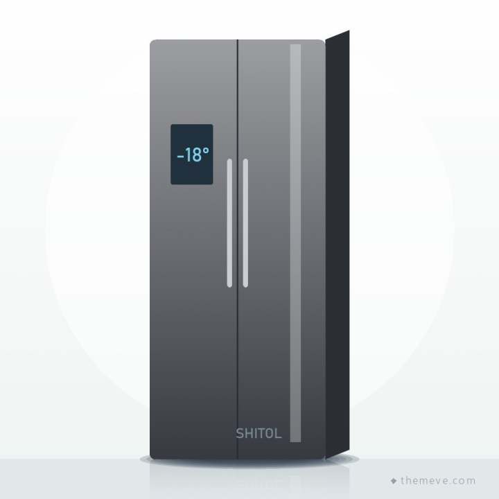 Shitol 550 L Side-by-side Refrigerator